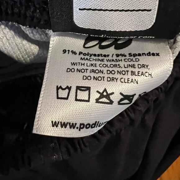 Podium Wear Pants Womens XL Side Zip Black Performance Track - Picture 6 of 10